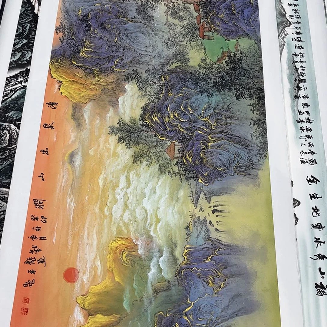 国画纯手绘国画大放漏啦！