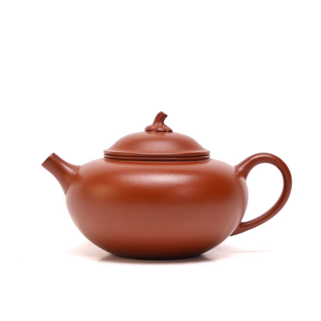 【汪汪茶器】【汪汪茶器】瓜曼-小煤窑-皱皮朱泥 130cc（HH00307）