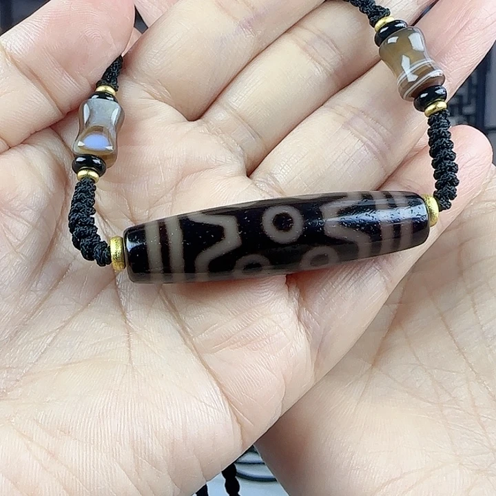 玛瑙/玉髓颈饰合金黑金