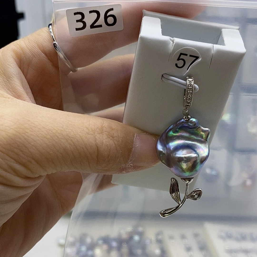 颈饰合金淡水珍珠