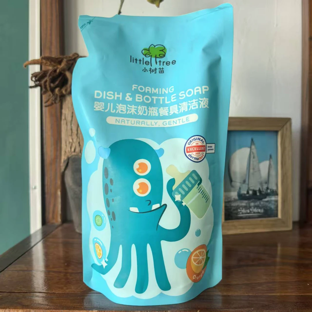 【品牌尾单】餐具清洁液袋装500ml  发4包   效期27年6月