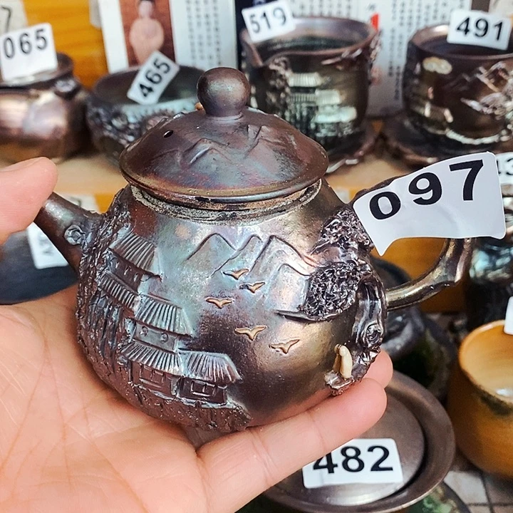 紫砂茶杯柴烧纯手工097