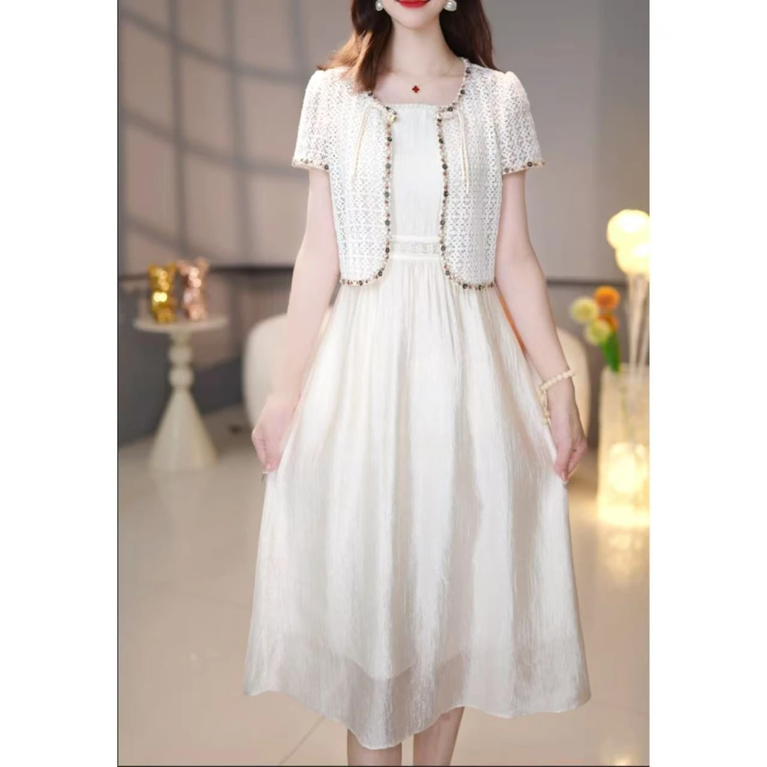 【套装定制】B1271图片色套裙优雅气质时尚减龄休闲显瘦夏季两件