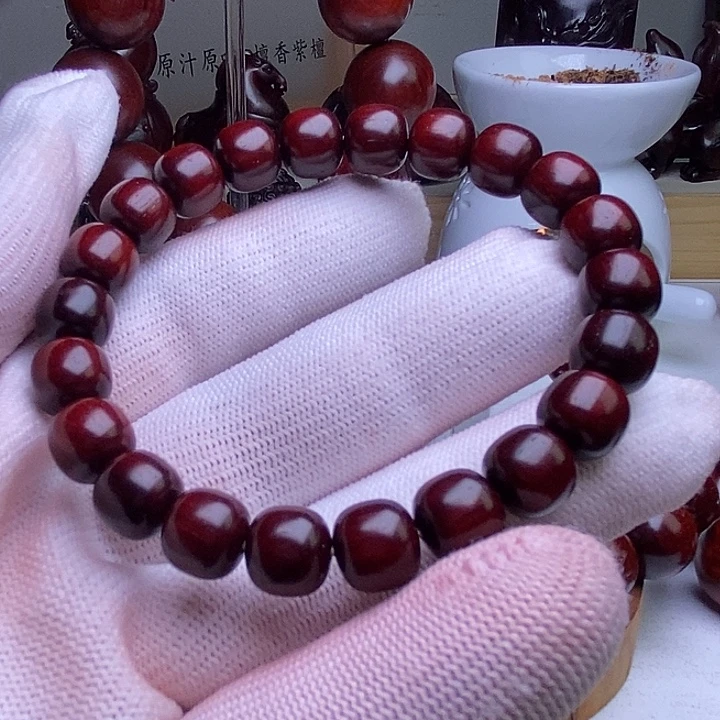 檀香紫檀（小叶紫檀）手串/手链9.5x10泥料