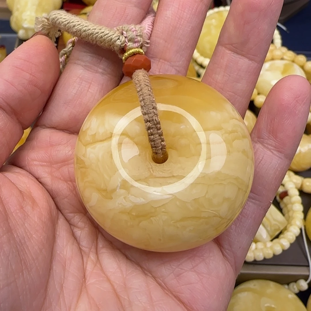 蜜蜡颈饰未镶嵌花*灬天然蜜蜡