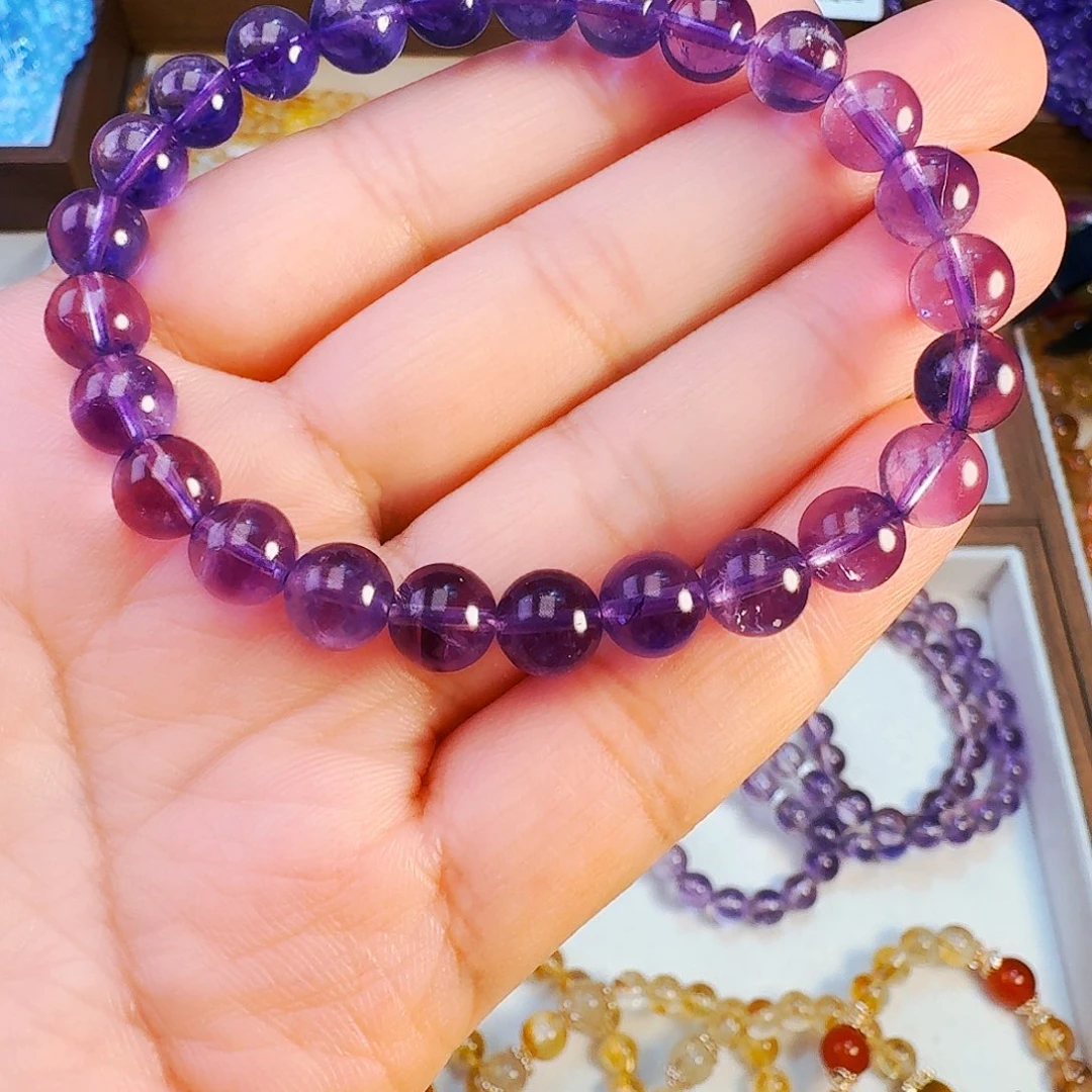手链水晶未镶嵌紫水晶7