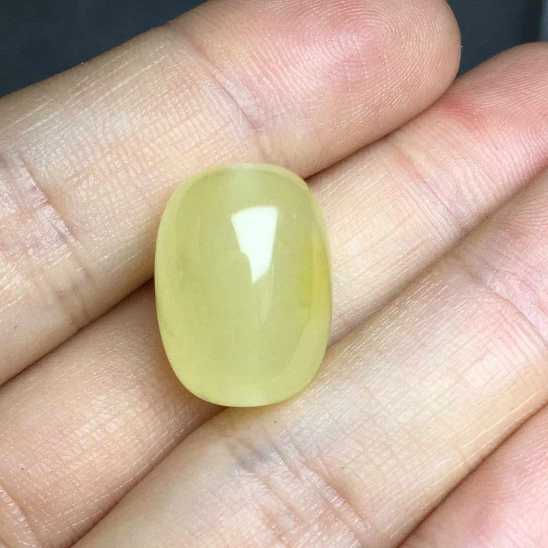 微瑕蜜蜡桶珠枣珠配珠 约19×14mm原石手作 天然原矿保真无忧化
