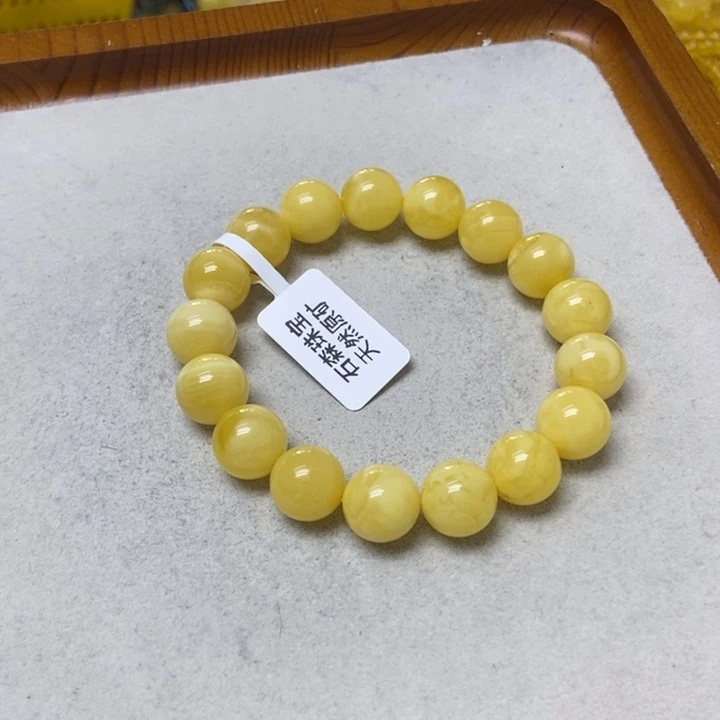 裸石蜜蜡未镶嵌手串