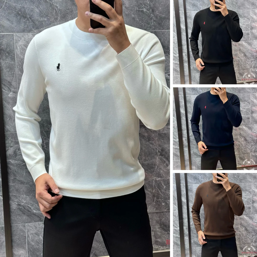 11/89 欧货简约大气长袖圆领四平针织衫毛衣套头舒适保暖冬季打底