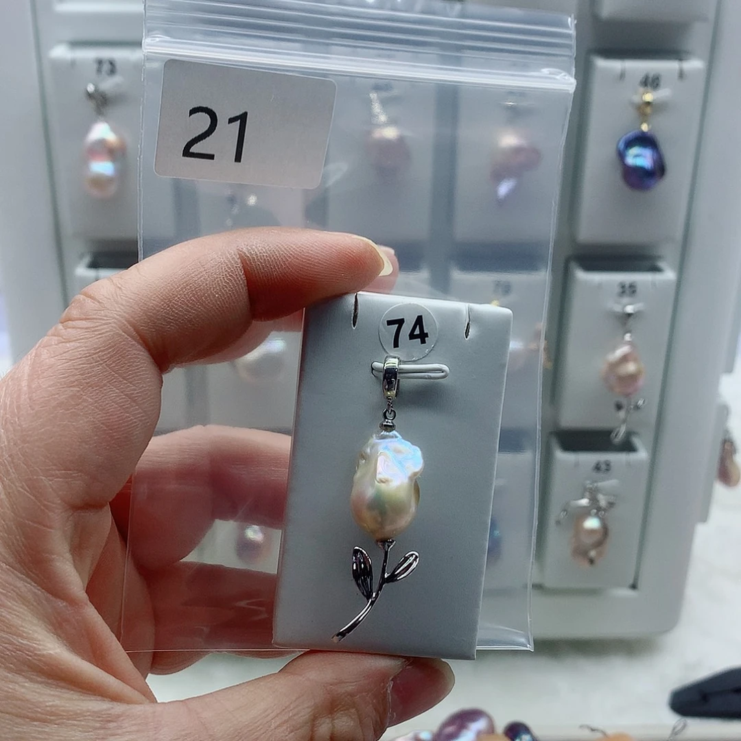 淡水珍珠合金吊坠(不含链)