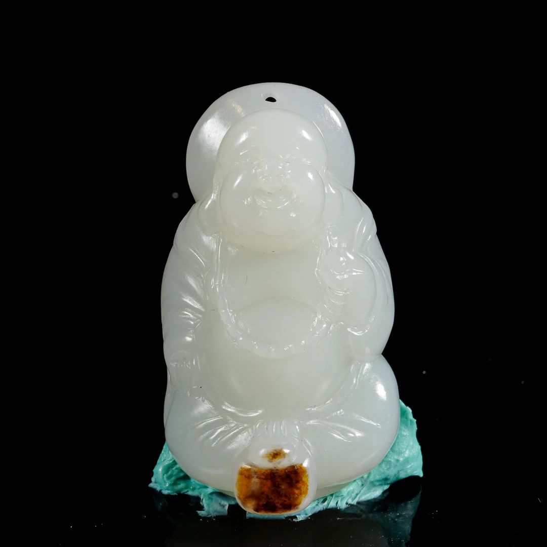 LOT.032和田玉弥勒佛/M25