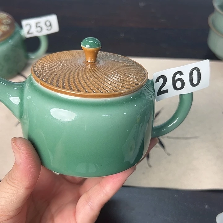 龙泉云间青瓷小米茶器