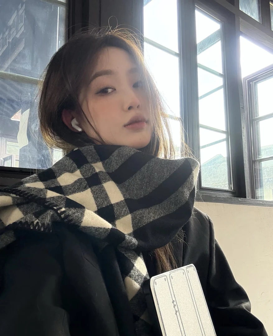 保暖经典格子围巾围脖加厚薄款不掉色棋盘格功能百搭