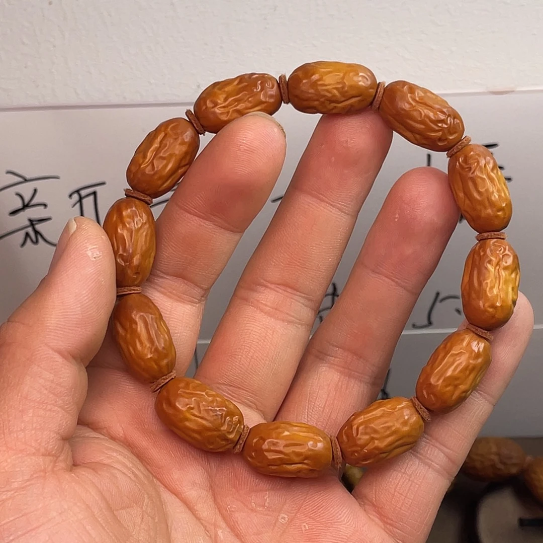 橄榄核手串/手链1.2水晶核直心料大枣