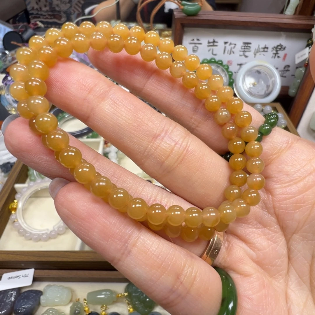和田玉未镶嵌手链