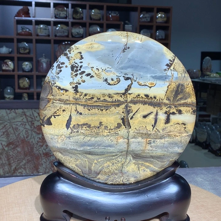 ，广西国画石摆件