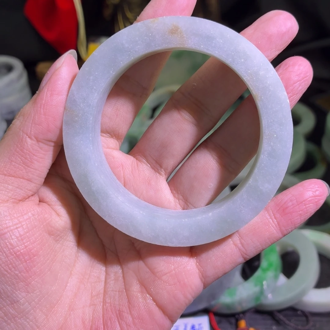 定制翡翠未镶嵌天然翡翠A货毛胚手镯定制