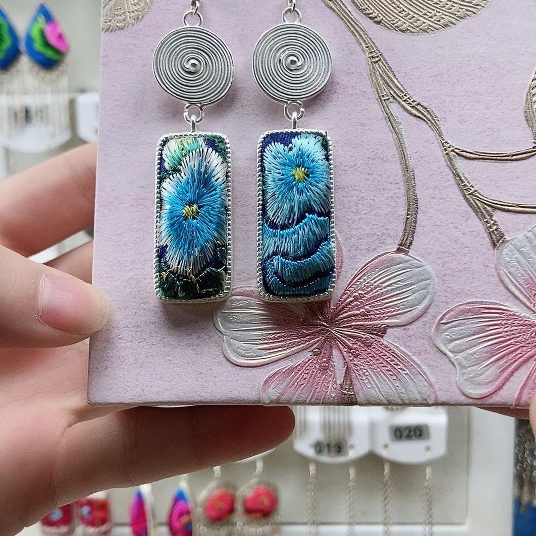 核桃手串/手链苗绣耳环