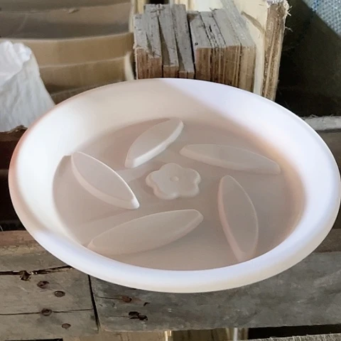 树脂树纹盆1号托盘10个粉