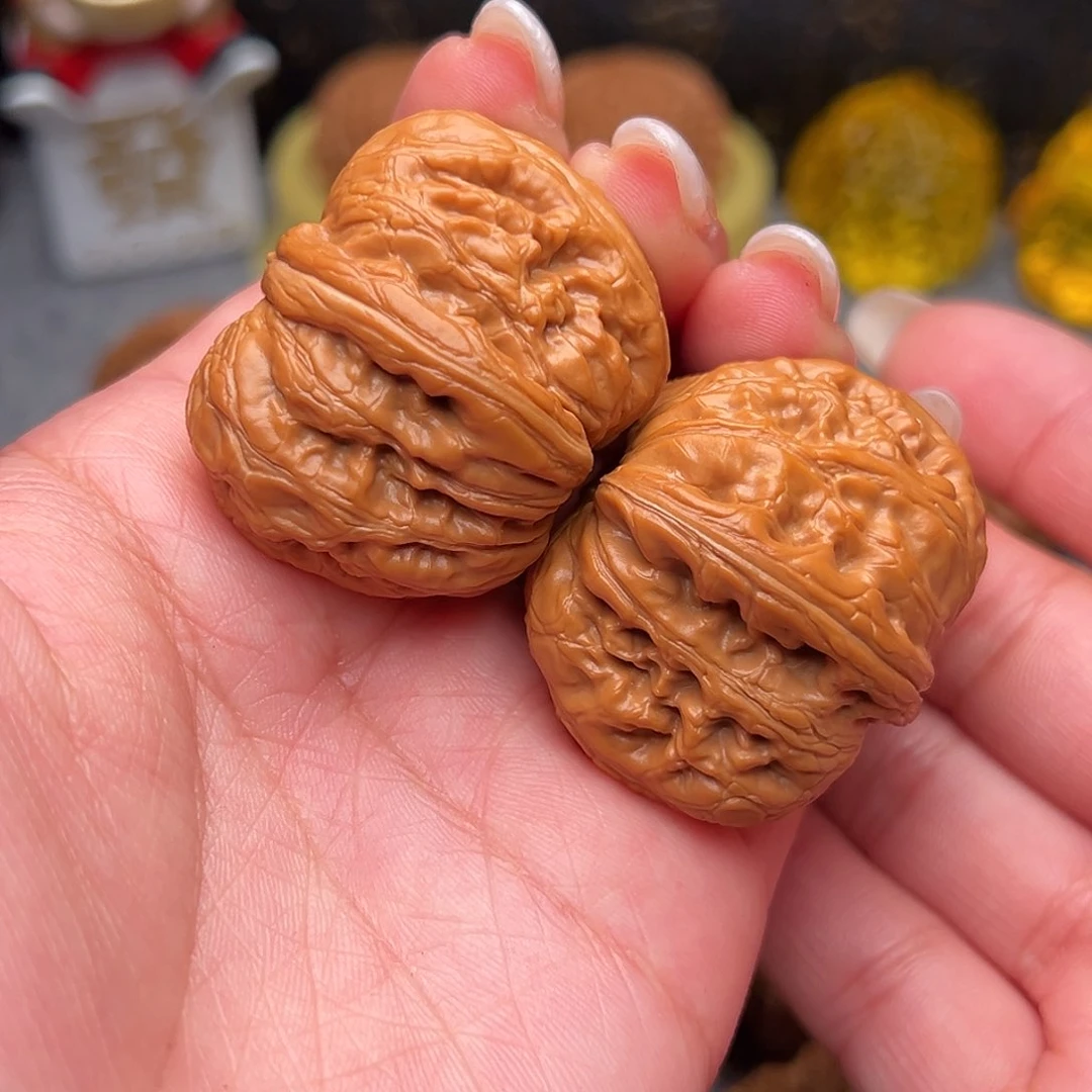 把件文玩核桃盘****司毕业元宝41全品