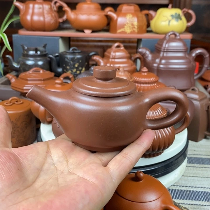 紫砂茶壶道洪壶150cc原矿老紫泥特价