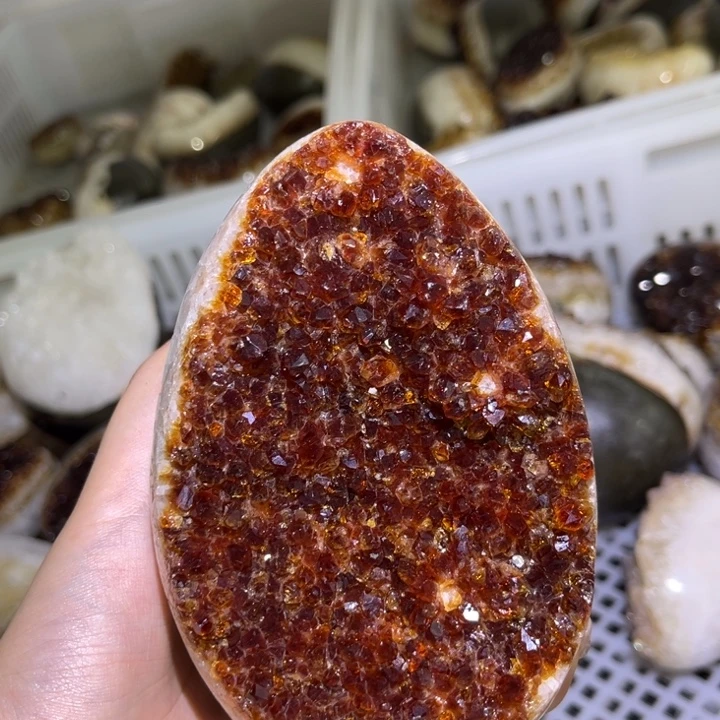 未镶嵌发饰水晶黄晶蛋