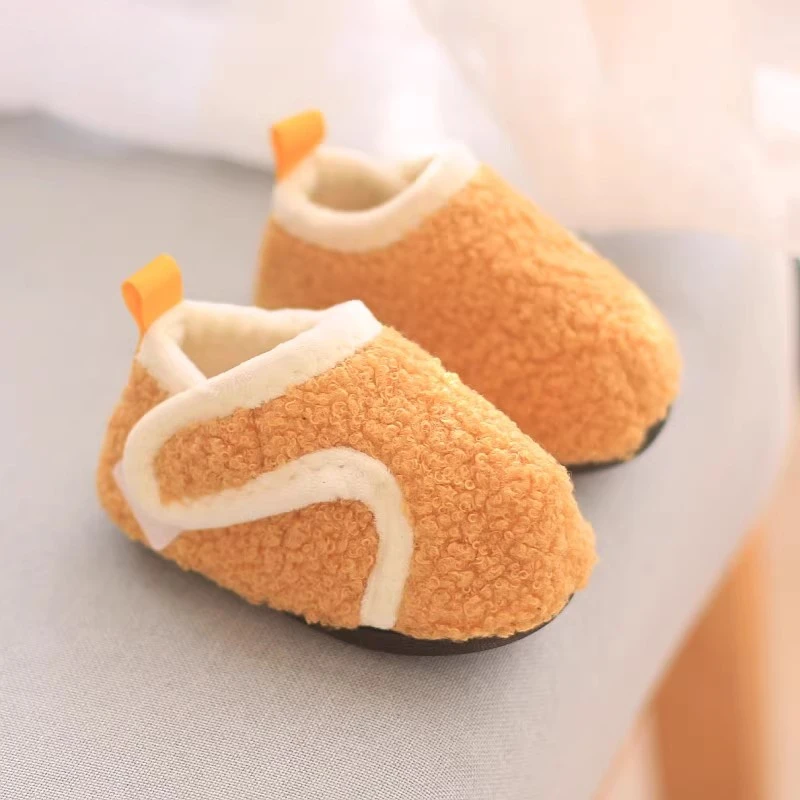 儿童地板袜防滑冬季加厚加绒宝宝鞋套男童女童室内隔凉棉拖鞋cy