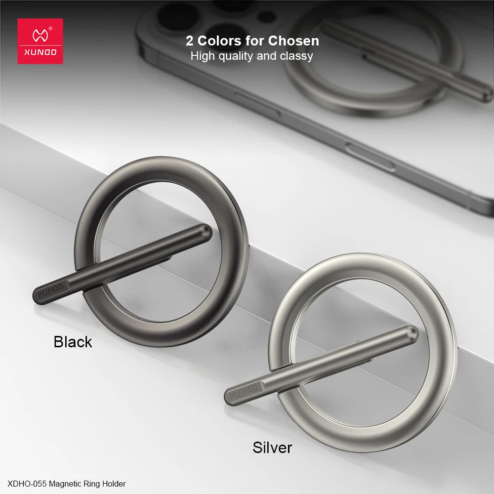 XUNDI创意金箍棒磁吸支架适用苹果/华为/小米磁吸指环扣magsafe