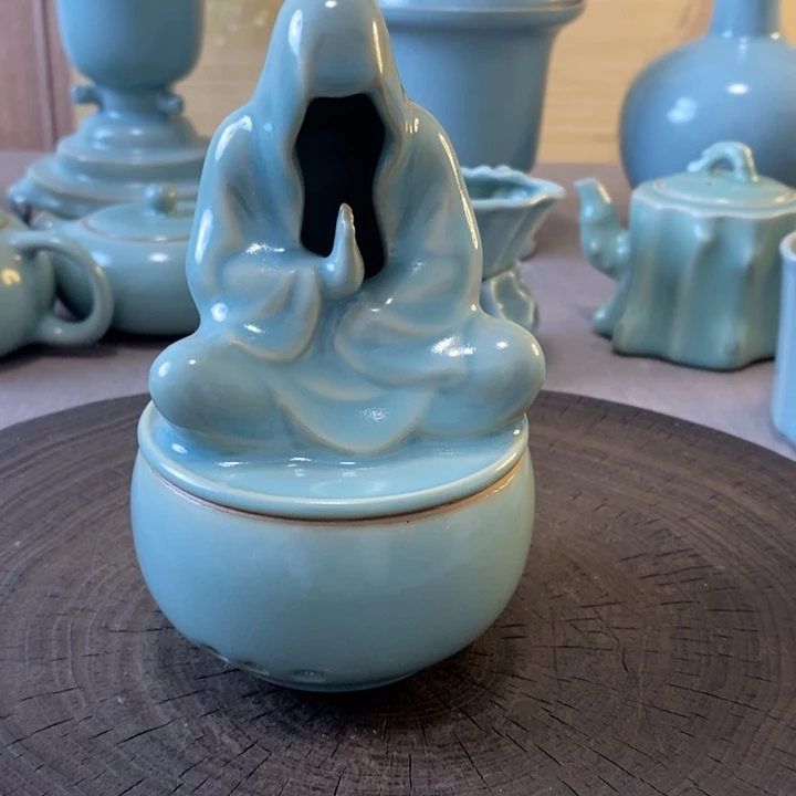 文***峰瓷片香炉一一一一一一一