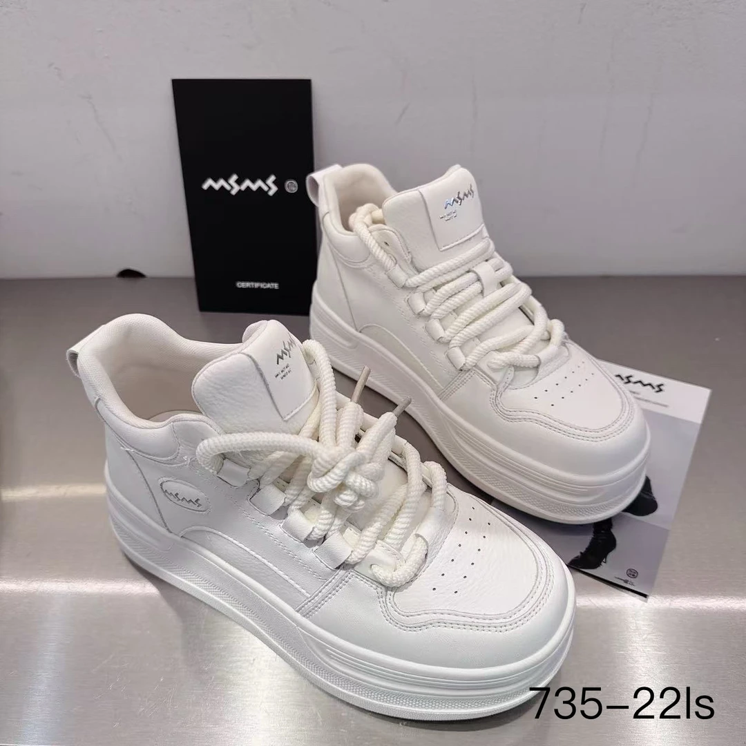 玛莎玛索春季新款735-22时尚休闲厚底松糕小白鞋板鞋学生鞋