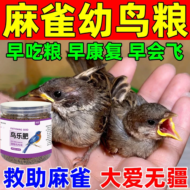小型鸟粮野外鸟食布施麻雀班鸠补钙增肥营养粮野外投喂专用福气粮
