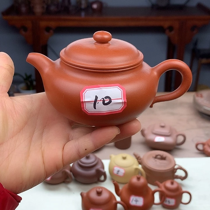 茶壶紫砂全手工200容量，朱泥仿古