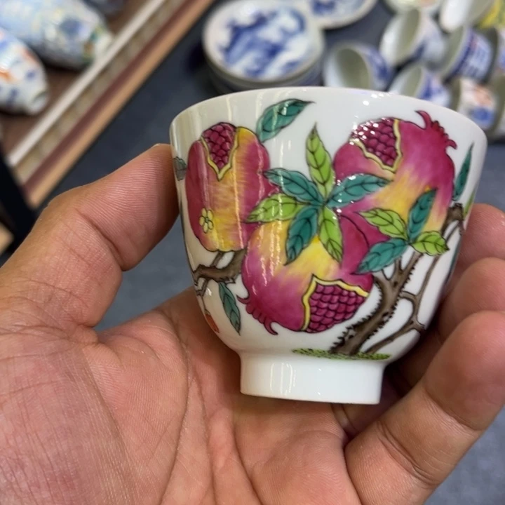 纯手绘精品盖碗杯