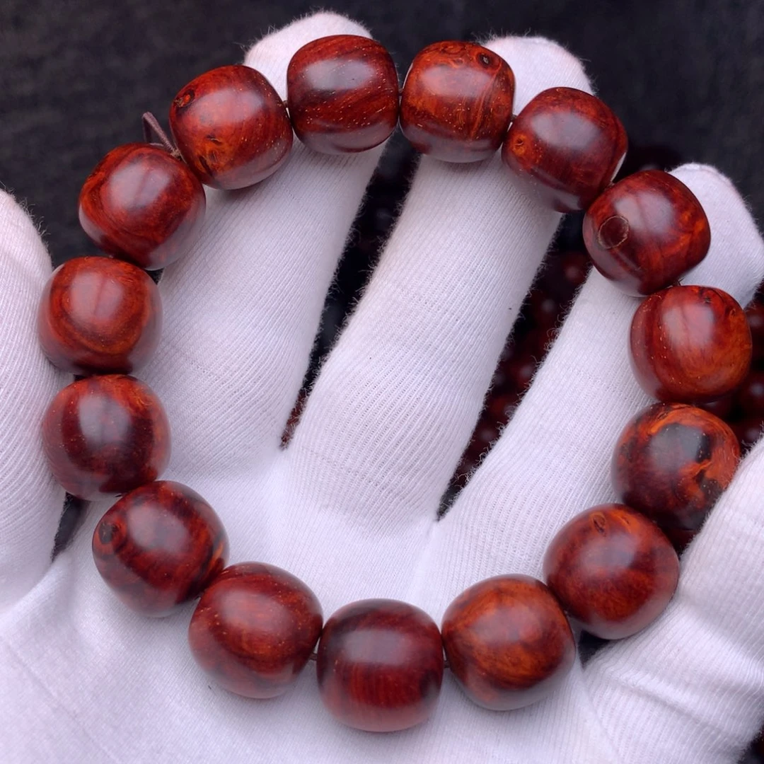 老***忙手串/手链檀香紫檀（小叶紫檀）1.5老型瘤疤瑕疵