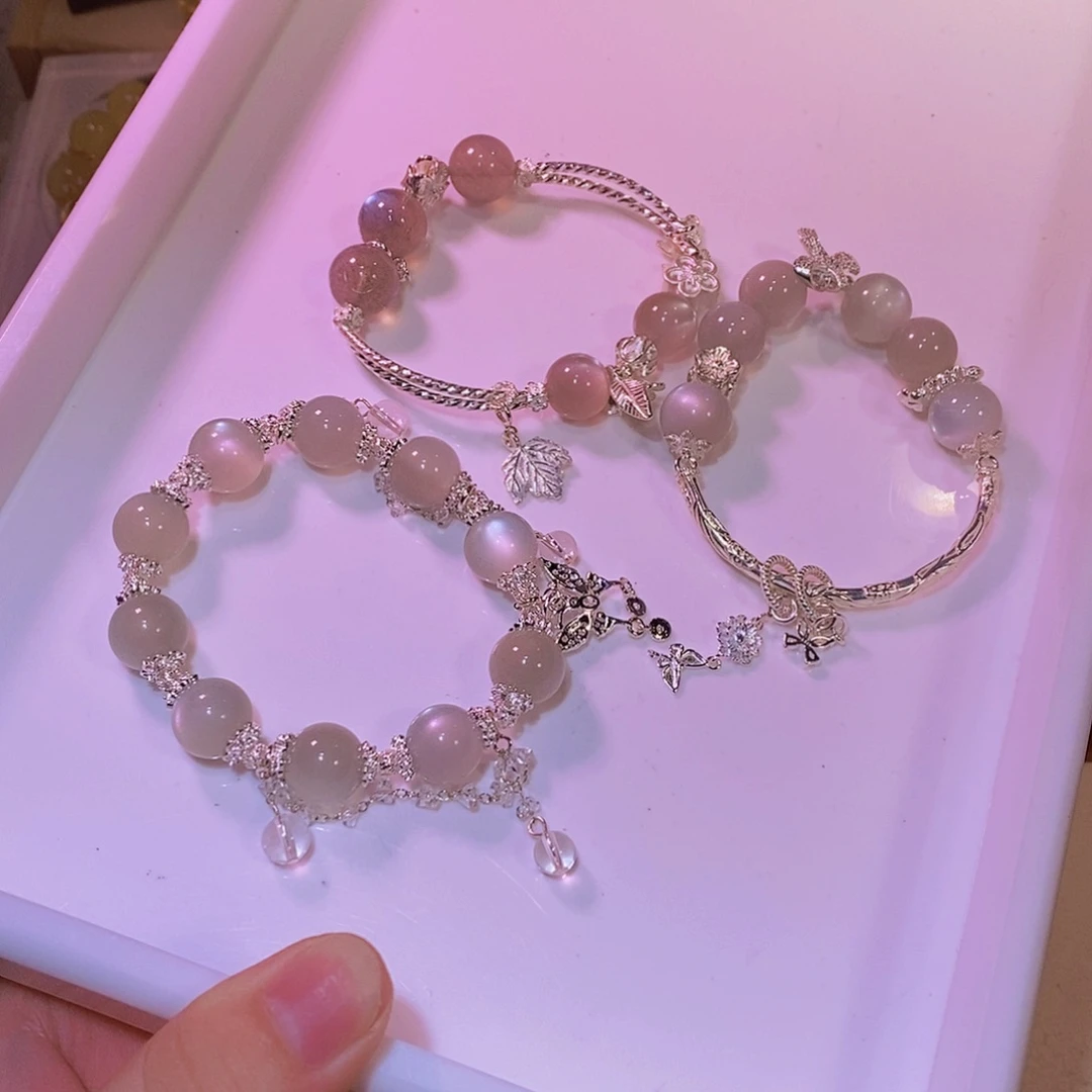 水晶手链未镶嵌与**q