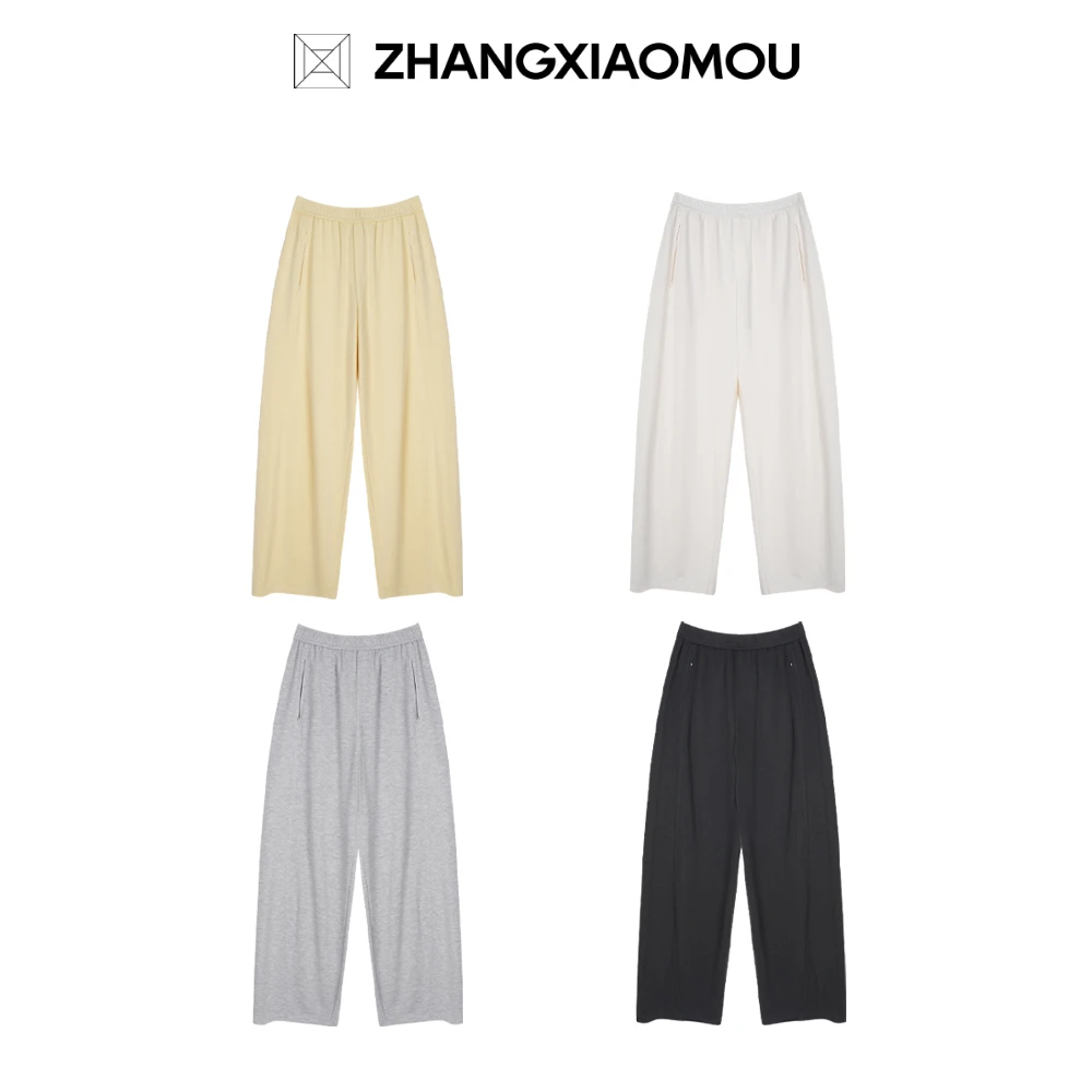张小某老钱风松弛感女装梨形身材通勤茧型裤柔软垂感拖地裤 K1627