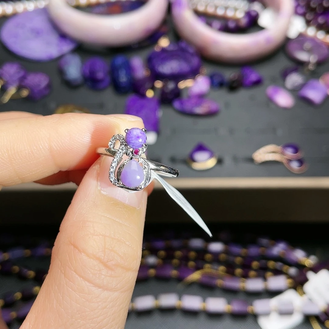 苏纪石（舒俱来）戒指银S925镶嵌