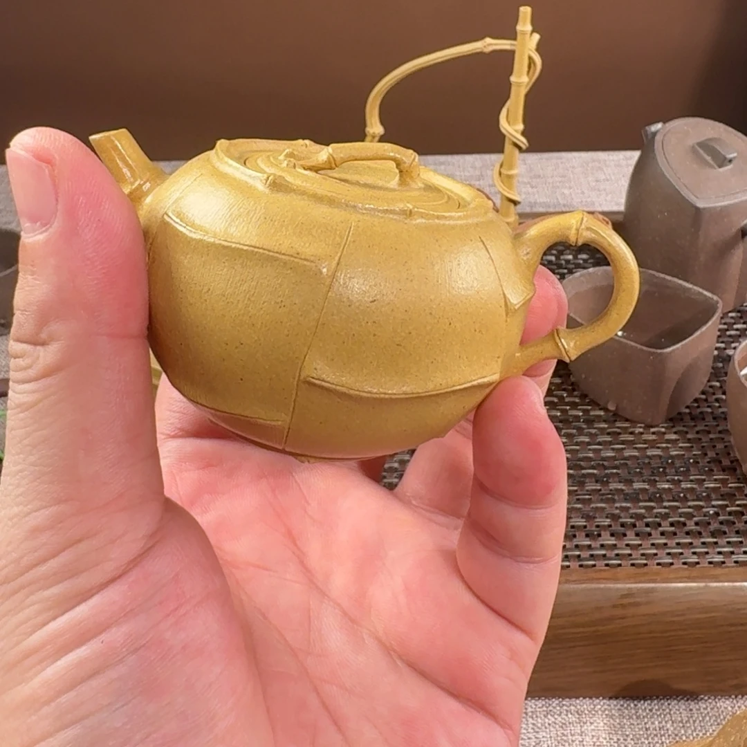 茶壶紫砂黄龙山黄段小圆竹