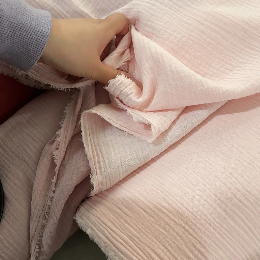 20包邮品牌纯棉双层纱1米长X1.45米宽地粉微瑕0390