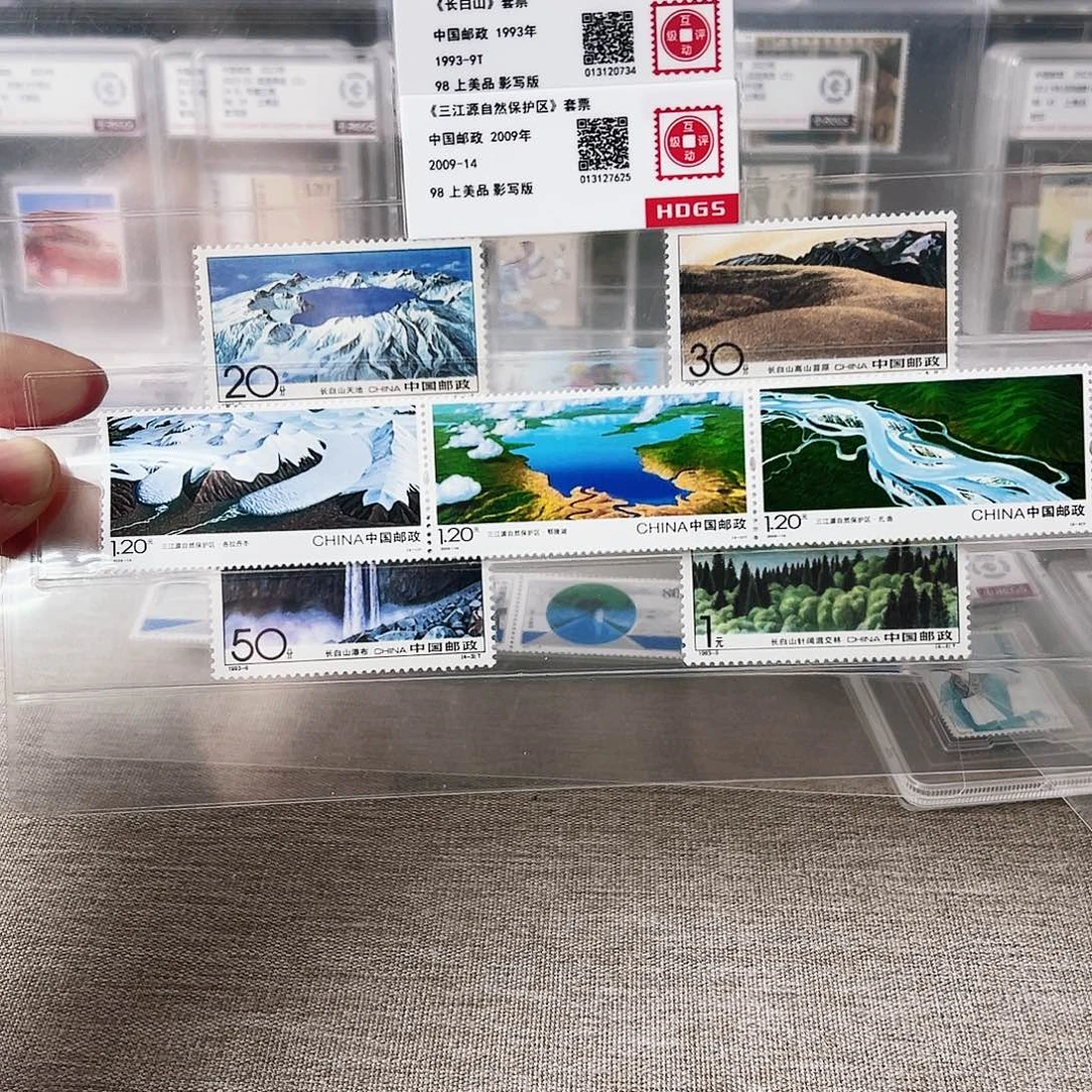 1993年长白山套票+2009年三江源套票封装评级