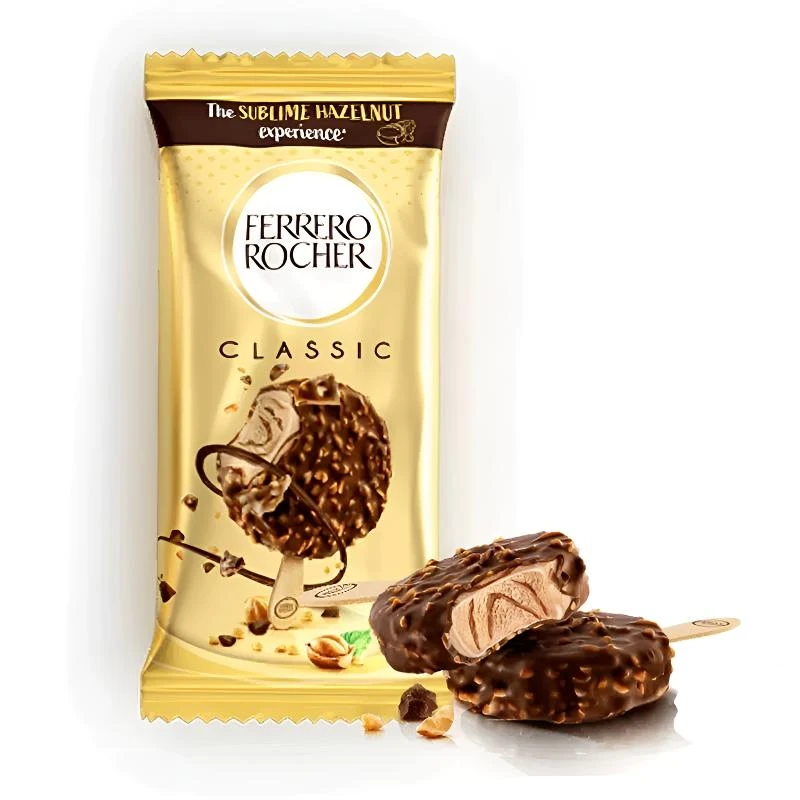 进口费列罗经典系列巧克力榛子冰淇淋（单支）50g/支网红雪糕雪糕同城配