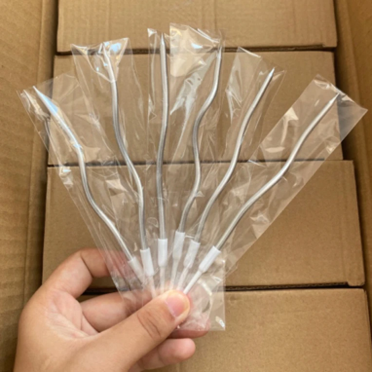 曲线蜡烛独立弯曲彩色银色蛋糕派对装饰镀金求婚生日摆件网红浪漫