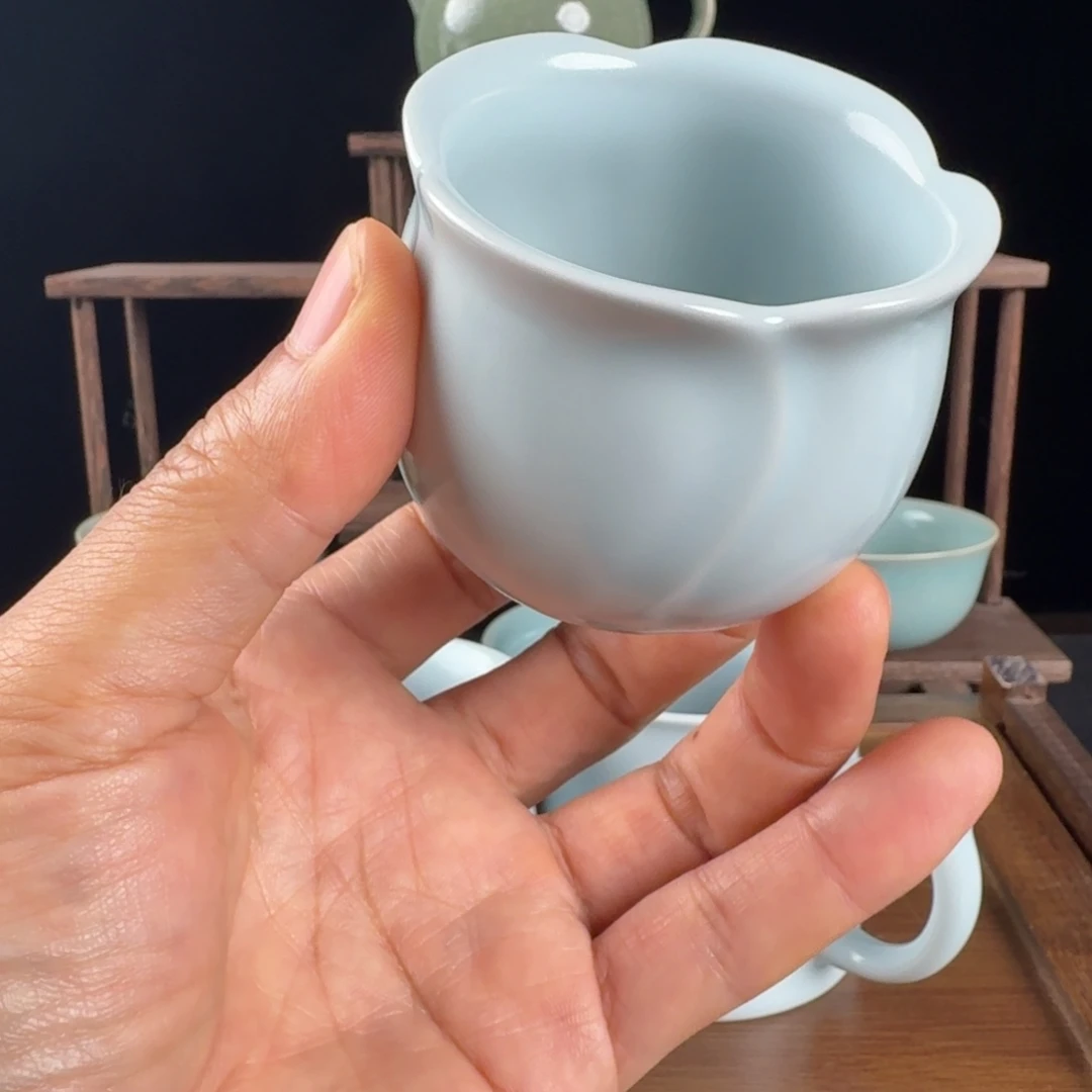 总***军摆件汝瓷月白原矿原釉