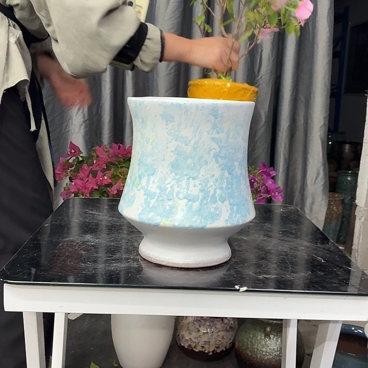 19×24 -粗陶花盆有孔-买买买