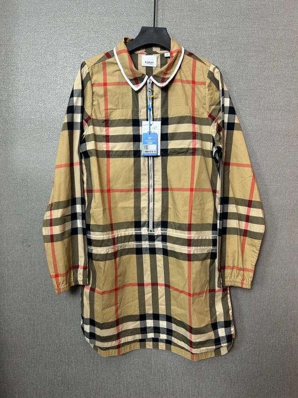 95新 BURBERRY/博柏利 Burberry格纹上衣连衣裙95新