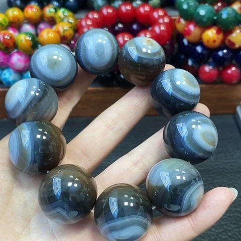 玛瑙未镶嵌手饰波斯湾孔雀盐源26