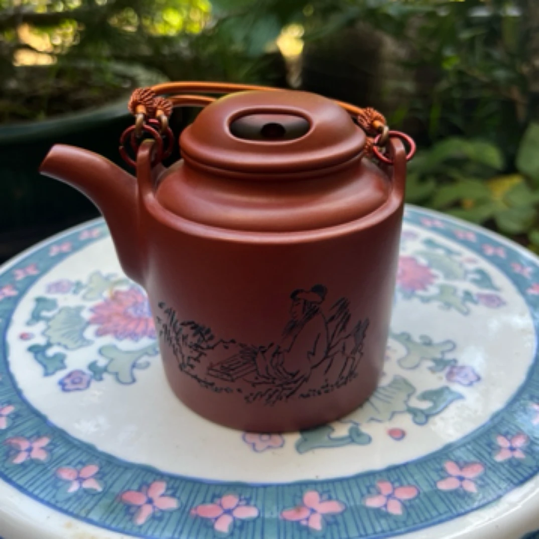 吴建强早期牛盖提梁洋桶紫砂紫砂壶洋桶壶