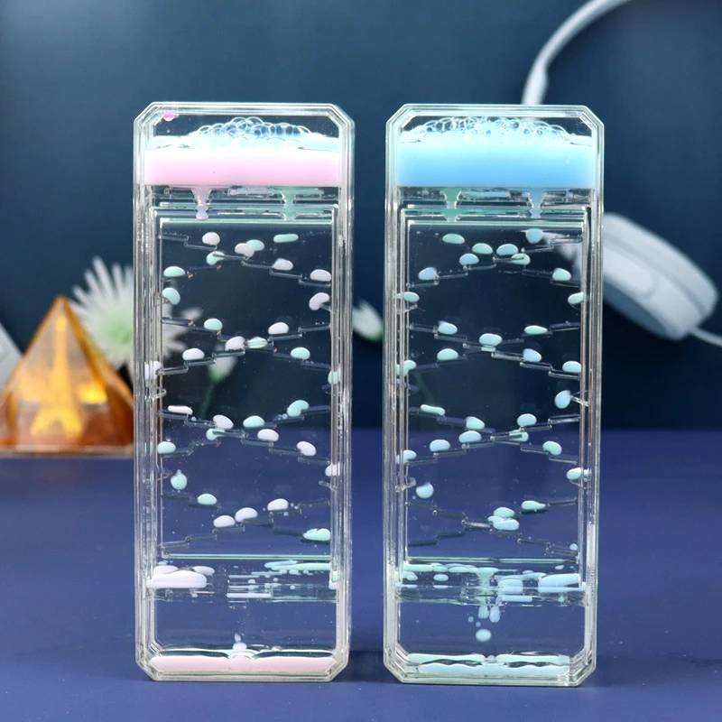 水滴沙漏下楼梯滑滑梯液体油漏油滴减压发呆神器桌面摆件同学礼物