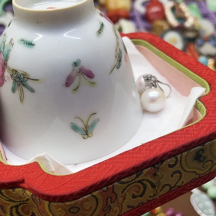 亲***青花彩绘小主人杯子