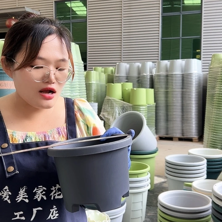 球根盆2#灰黑色5个无托